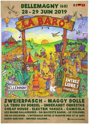 affiche du festival La Barock' et La Barovillageoise à Bellemagny, 2013